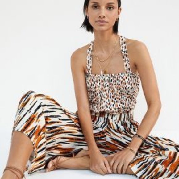 Brand New Daily Practice by Anthropologie 2-Piece Smocked Lounge Set - Picture 2 of 13